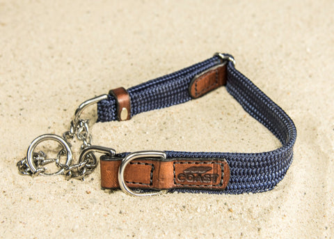 Rope & Leather Martingale Collar